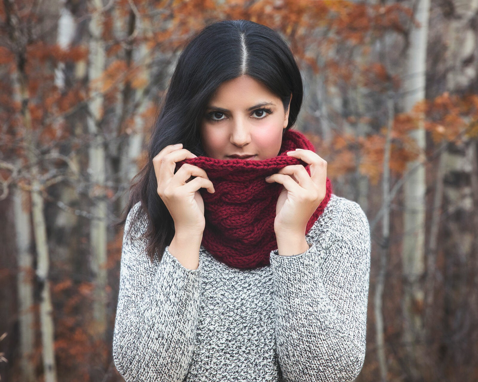 Chunky Cabled Cowl - Free Knitting Pattern - Leelee Knits