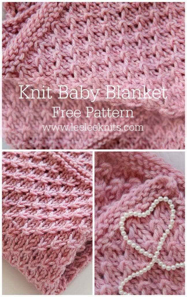 BB002 Knitting Pattern Hugs and Kisses Motif torsade baby blanket in Aran Yarn