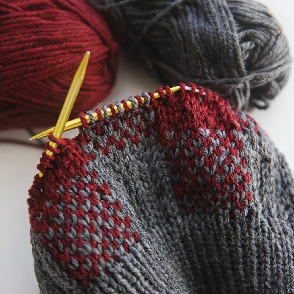 Buffalo Plaid Hat Knitting Pattern