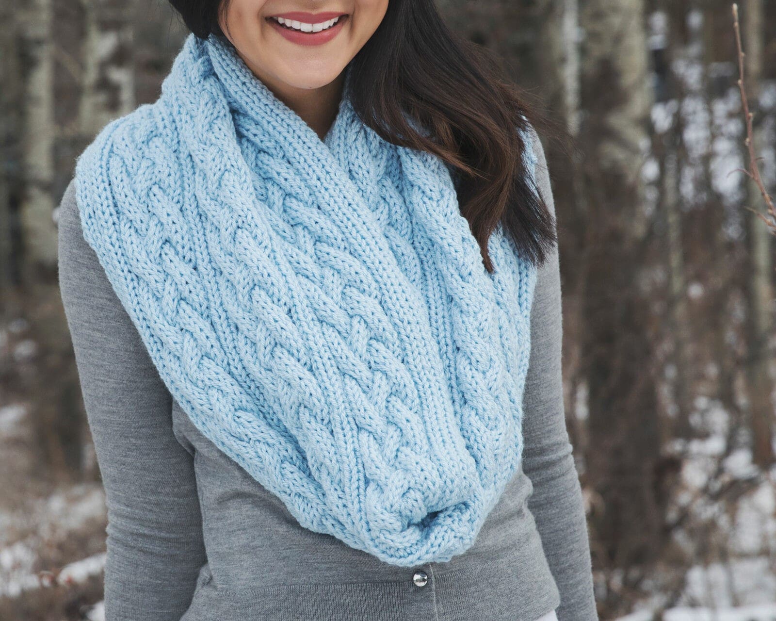 Cable Knit Scarf Pattern with Braided Cables Leelee Knits