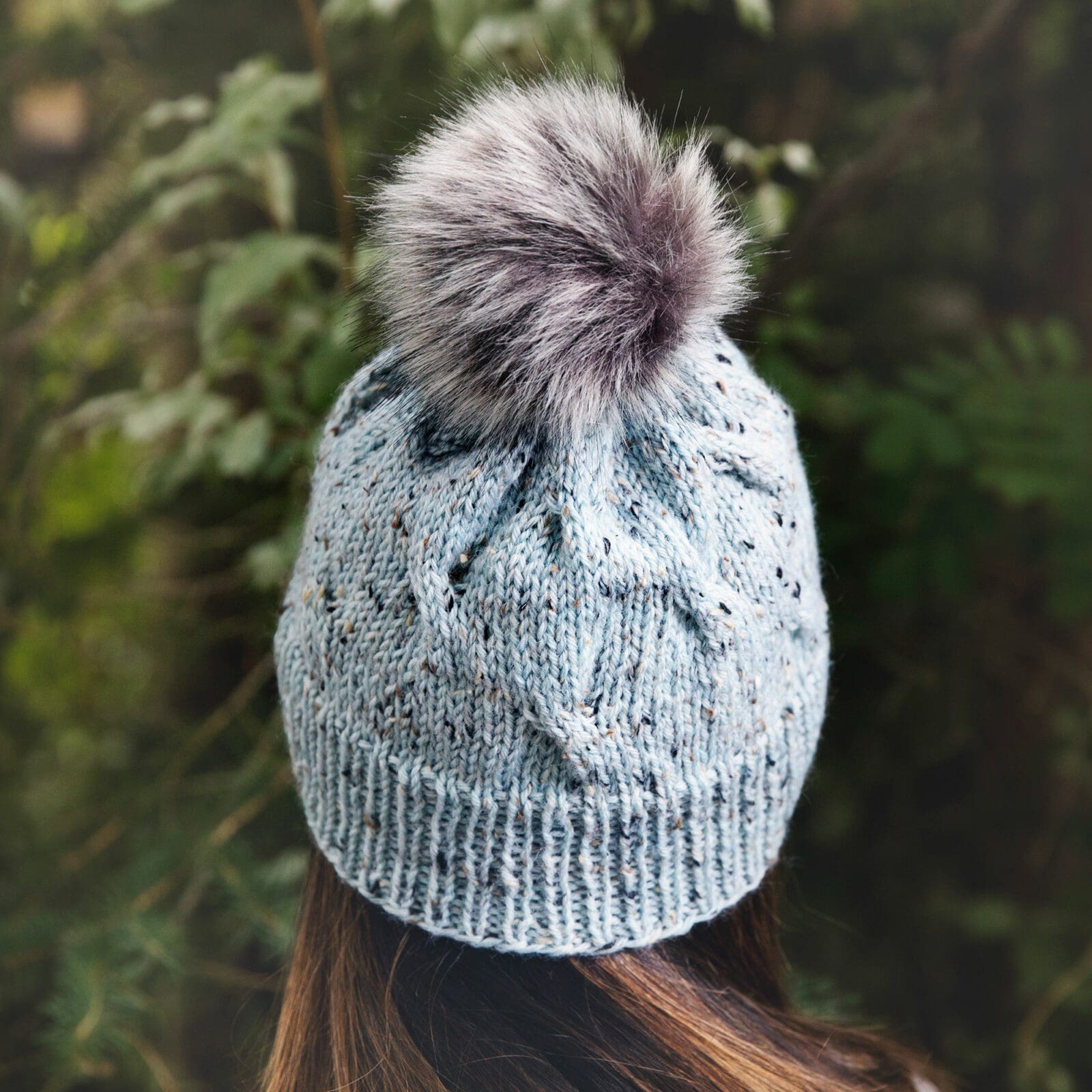 free aran cable knit hat pattern