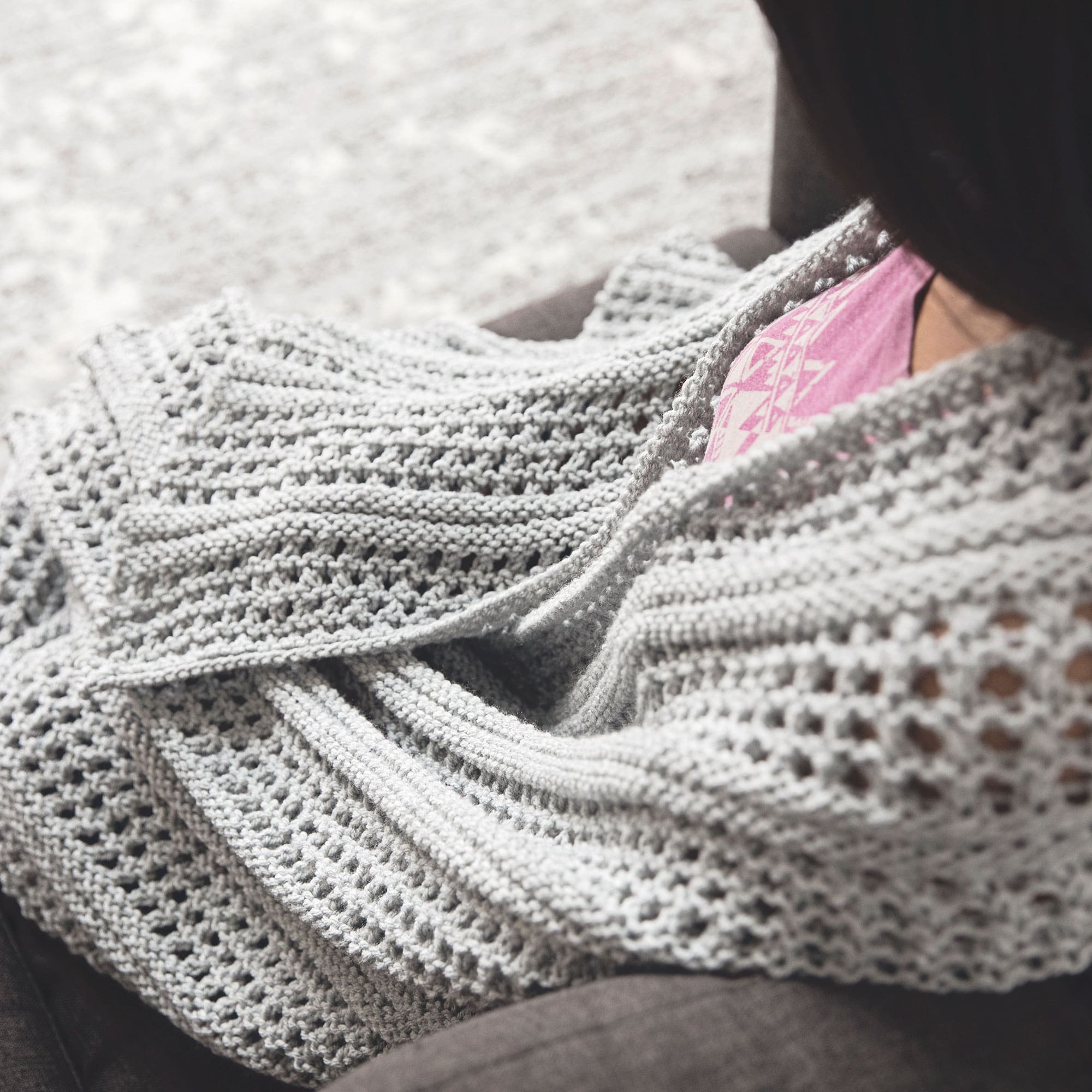 Modern Lace Knit Blanket Pattern Leelee Knits