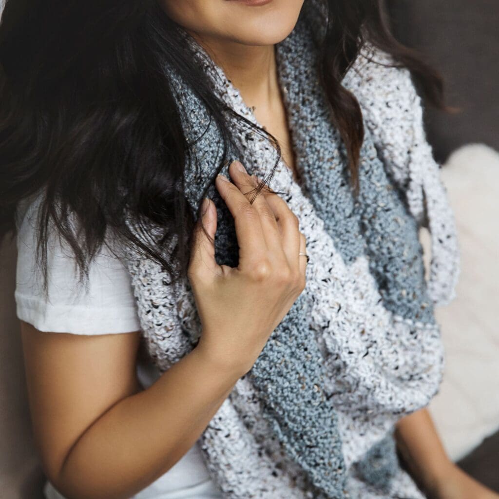 Winter Shawl Knitting Pattern